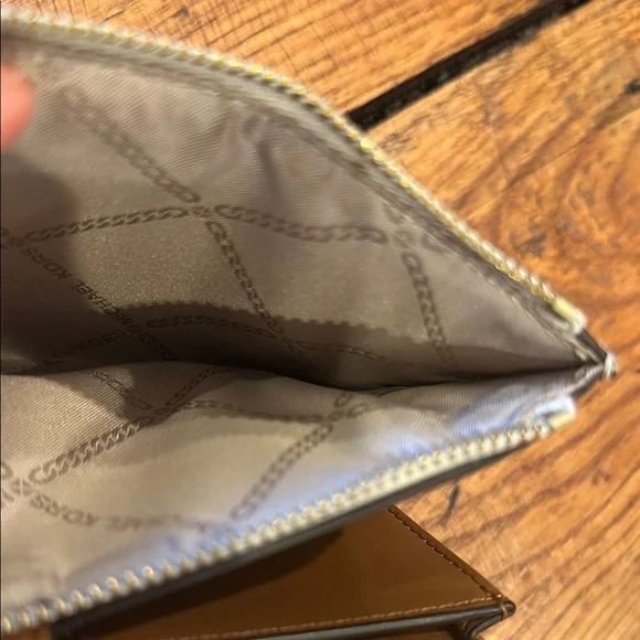 Michael Kors Signature MK Logo Wristlet – Beige & Brown - Picture 6 of 6